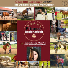 Laden Sie das Bild in den Galerie-Viewer, 🐎☯🥳 MEGA Doppel-Bundle: Skool-JAHRES-Zugang zur umfassenden Pferde-Plattform & Community & Online-Trainings-Intensivseminar Kreatives Balancetraining & Verladen inkl. GOLD-Coachingplatz 🎁