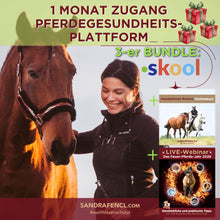 Laden Sie das Bild in den Galerie-Viewer, 🎁🐎🔥 3er Special: Monats-Zugang Pferdegesundheits-Plattform, Webinare & Handpferde-Kurs🐎💕