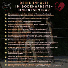 Laden Sie das Bild in den Galerie-Viewer, 🐎🎉💖 Doppel-Bundle: Ganzheitliches Bodenarbeits-Intensiv-Onlineseminar & 6 Monate Skool-Gesundheit ☯🎁 SILBER-Coaching-Edition ✨