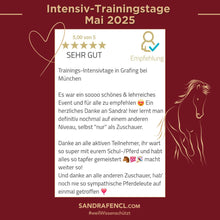 Laden Sie das Bild in den Galerie-Viewer, 🐎🥳 TAGESTICKET Zuseherplatz LIVE-Pferdetrainings-Intensivtage 2026 🐴✨
