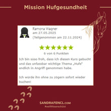 Laden Sie das Bild in den Galerie-Viewer, 🐎 Mission-Hufgesundheit Hybrid-Intensiv-Seminar inkl. Praxistag & Skoolzugang 6 Monate 💪🏼