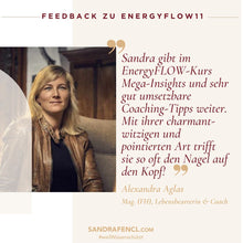 Laden Sie das Bild in den Galerie-Viewer, ✨ EnergyFLOW11 2026 Intensiv-Seminar 😍💪 - mehr Energie - mehr Leben!