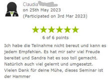 Laden Sie das Bild in den Galerie-Viewer, ✨ EnergyFLOW11 2026 Intensiv-Seminar 😍💪 - mehr Energie - mehr Leben!