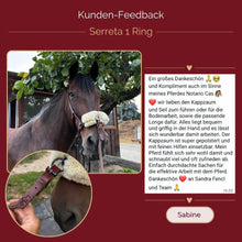 Laden Sie das Bild in den Galerie-Viewer, Serreta, lederummantelt mit einem Ring, Handarbeit