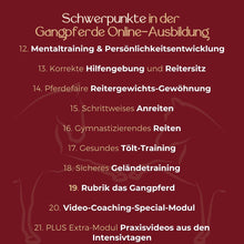 Laden Sie das Bild in den Galerie-Viewer, 🐎😍 Neue gesundheitsfördernde Gangpferde Online-Ausbildung ✨