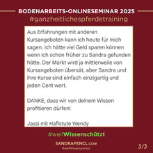 Laden Sie das Bild in den Galerie-Viewer, 🐎🎉💖 Doppel-Bundle: Ganzheitliches Bodenarbeits-Intensiv-Onlineseminar & 6 Monate Skool-Gesundheit ☯🎁 SILBER-Coaching-Edition ✨