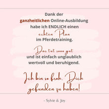 Laden Sie das Bild in den Galerie-Viewer, 🐎😍 Neue gesundheitsfördernde Gangpferde Online-Ausbildung ✨