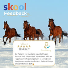 Laden Sie das Bild in den Galerie-Viewer, 🐎☯🥳 MEGA Doppel-Bundle: Skool-JAHRES-Zugang zur umfassenden Pferde-Plattform & Community & Online-Trainings-Intensivseminar Kreatives Balancetraining & Verladen inkl. GOLD-Coachingplatz 🎁