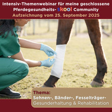 Laden Sie das Bild in den Galerie-Viewer, 🐎☯🥳 MEGA Doppel-Bundle: Skool-JAHRES-Zugang zur umfassenden Pferde-Plattform & Community & Online-Trainings-Intensivseminar Kreatives Balancetraining & Verladen inkl. GOLD-Coachingplatz 🎁