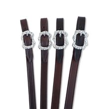 Laden Sie das Bild in den Galerie-Viewer, 🐎✨ Lager-Abverkauf: Barocker Kandarenzaum mit zwei Paar Zügel