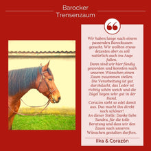 Laden Sie das Bild in den Galerie-Viewer, 🐎✨ Lager-Abverkauf: Barocker Trensenzaum mit einem Paar Zügel