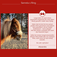 Laden Sie das Bild in den Galerie-Viewer, Serreta, lederummantelt mit einem Ring, Handarbeit