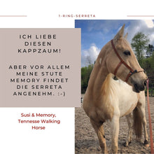 Laden Sie das Bild in den Galerie-Viewer, Serreta, lederummantelt mit einem Ring, Handarbeit