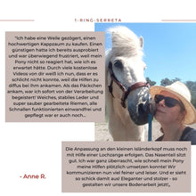 Laden Sie das Bild in den Galerie-Viewer, Serreta, lederummantelt mit einem Ring, Handarbeit