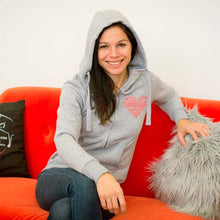 Laden Sie das Bild in den Galerie-Viewer, 🐎✨ LAGER-Abverkaufs-Special: Trendy Zipper-Jacke "AMELIE" in hellgrau