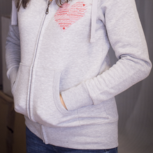 Laden Sie das Bild in den Galerie-Viewer, 🐎✨ LAGER-Abverkaufs-Special: Trendy Zipper-Jacke "AMELIE" in hellgrau