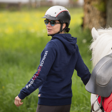 Laden Sie das Bild in den Galerie-Viewer, 🐎✨ LAGER-Abverkaufs-Special: Hoodie "JENNIFER" in elegantem Dunkelblau