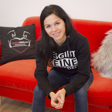 Laden Sie das Bild in den Galerie-Viewer, Cooler Hoodie "MARLIES" in schwarz