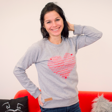 Laden Sie das Bild in den Galerie-Viewer, 🐎✨ LAGER-Abverkaufs-Special: Super angenehmes Sweatshirt "SARAH" in hellgrau