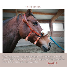 Laden Sie das Bild in den Galerie-Viewer, Serreta, lederummantelt mit einem Ring, Handarbeit