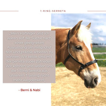 Laden Sie das Bild in den Galerie-Viewer, Serreta, lederummantelt mit einem Ring, Handarbeit