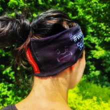 Laden Sie das Bild in den Galerie-Viewer, Stirnband #WeilWissenschützt in elegantem Schwarz