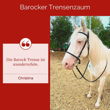 Laden Sie das Bild in den Galerie-Viewer, 🐎✨ Lager-Abverkauf: Barocker Trensenzaum mit einem Paar Zügel