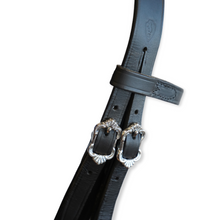 Laden Sie das Bild in den Galerie-Viewer, 🐎✨ Lager-Abverkauf: Barocker Kandarenzaum mit zwei Paar Zügel