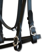 Laden Sie das Bild in den Galerie-Viewer, 🐎✨ Lager-Abverkauf: Barocker Kandarenzaum mit zwei Paar Zügel