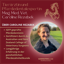 Laden Sie das Bild in den Galerie-Viewer, 🐴🦷 Aufzeichnung vom Themen-Webinar: Pferdezahngesundheit - Ganzheitliches Wissen mit Tierärztin Caroline Rezabek
