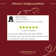 Laden Sie das Bild in den Galerie-Viewer, 🐎 Mission-Hufgesundheit Hybrid-Intensiv-Seminar inkl. Skoolzugang 6 Monate  💪🏼
