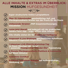 Laden Sie das Bild in den Galerie-Viewer, 🐎 Mission-Hufgesundheit Hybrid-Intensiv-Seminar inkl. Skoolzugang 6 Monate  💪🏼
