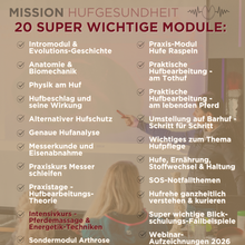 Laden Sie das Bild in den Galerie-Viewer, 🥳🐎🎁 Intensiv-Special: Mission-Hufgesundheit Intensiv-Seminar
