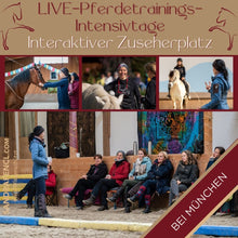 Laden Sie das Bild in den Galerie-Viewer, 🐎🥳Interaktiver Zuseherplatz LIVE-Pferdetrainings-Intensivtage 2026/2027 🐴✨🚀
