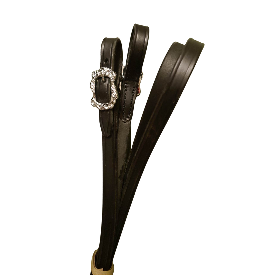 🦄🎁 Special: Zügel aus hochwertigem Leder in schwarz/silber, schwarz/gold oder braun/silber