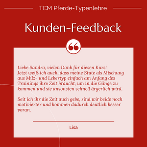 TCM Pferde-Typenlehre plus Webinar-Aufzeichnung